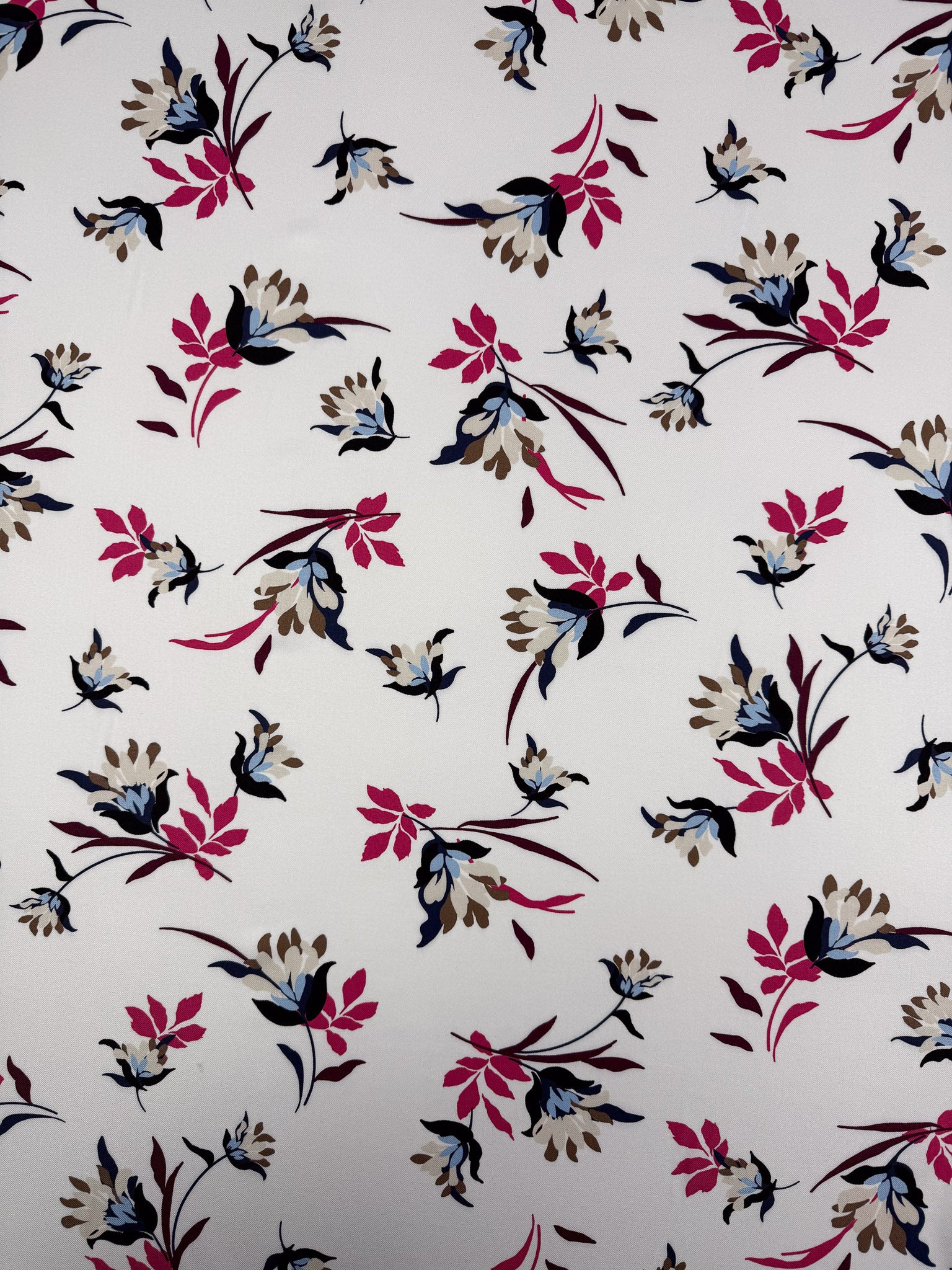 Viscose Twill - Berry Bloom - 146cm