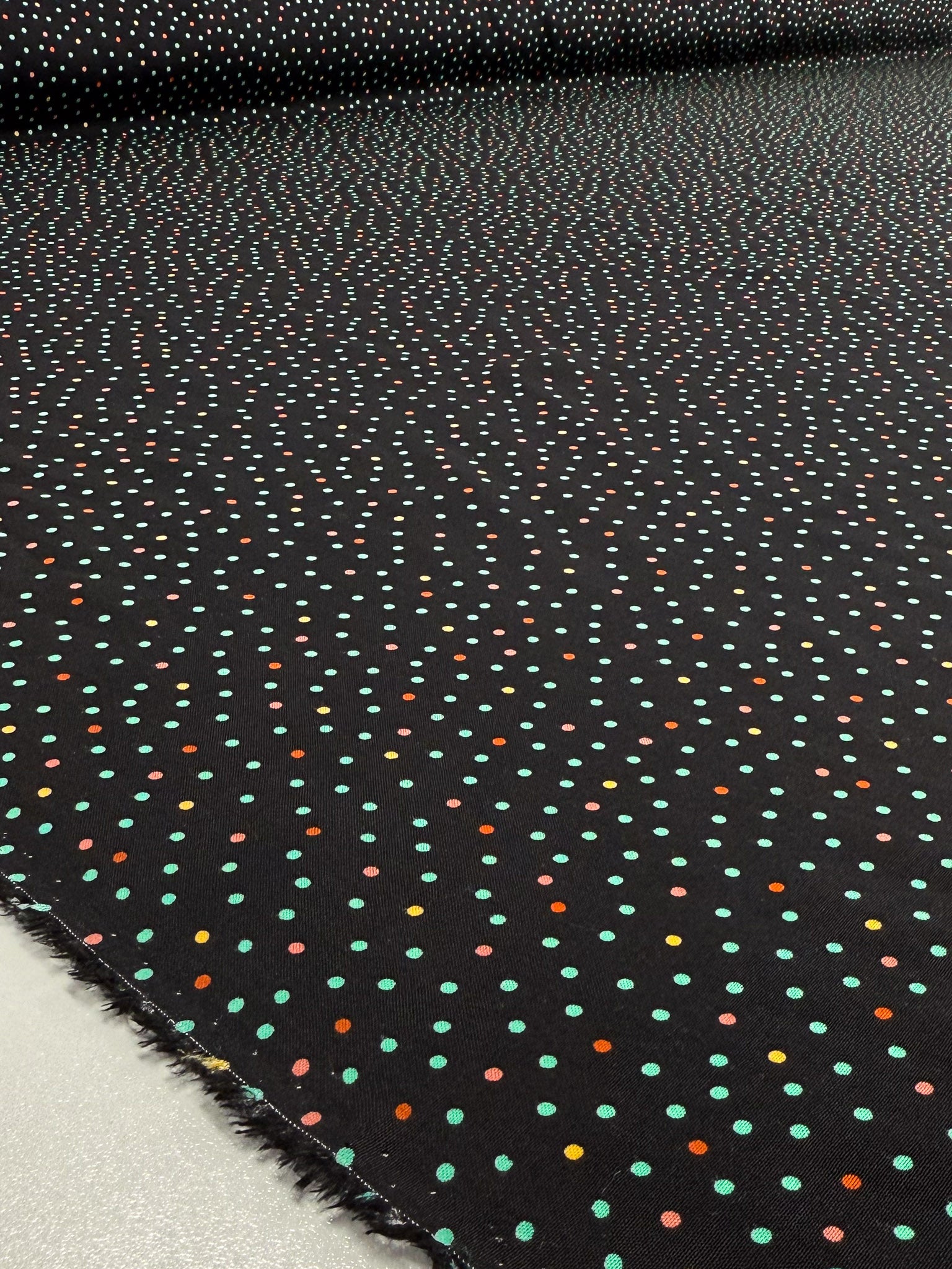 Printed Viscose - Mint Spot - 146cm
