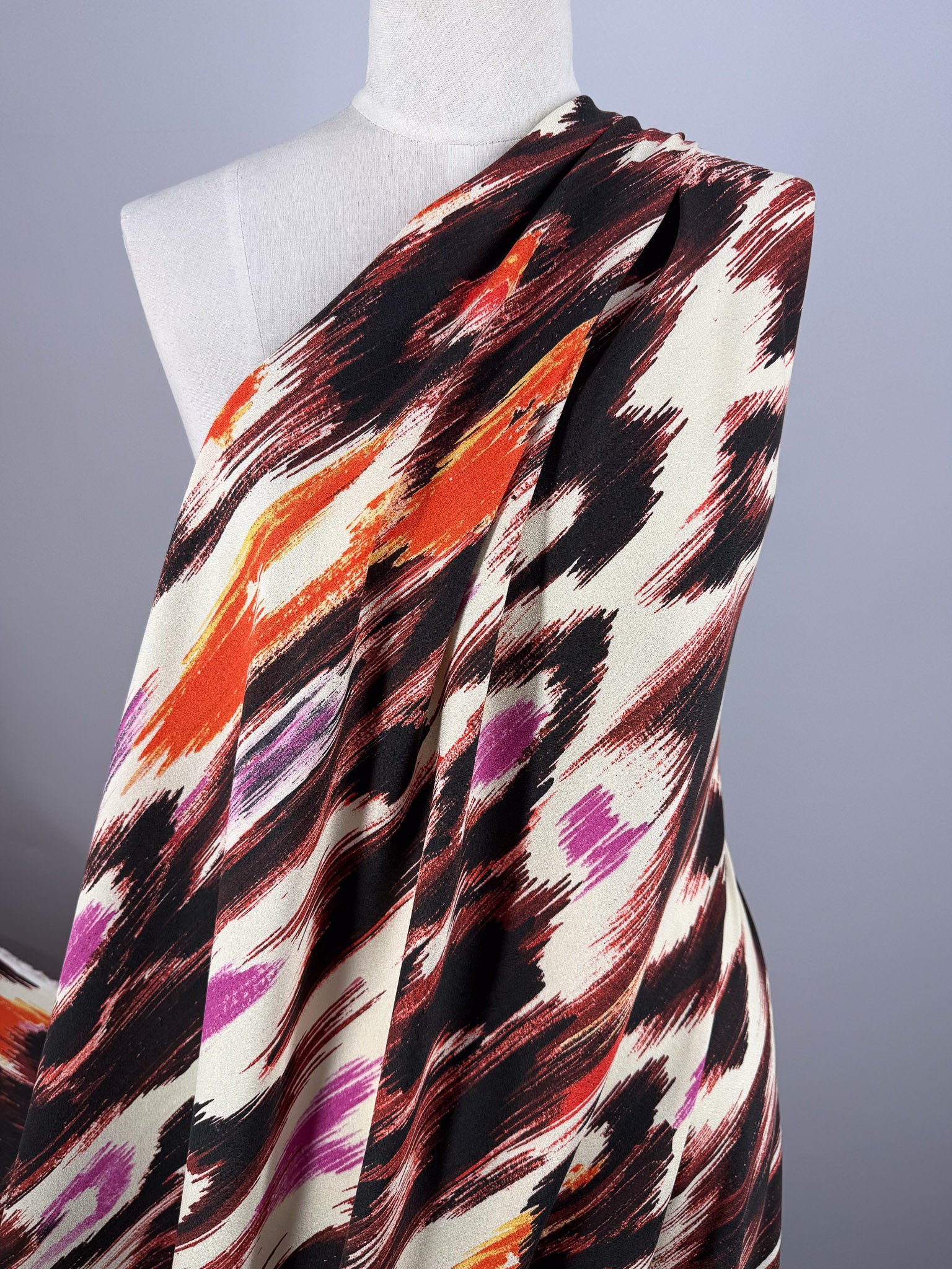 Viscose Crepe - Sunset Brushstrokes - 146cm