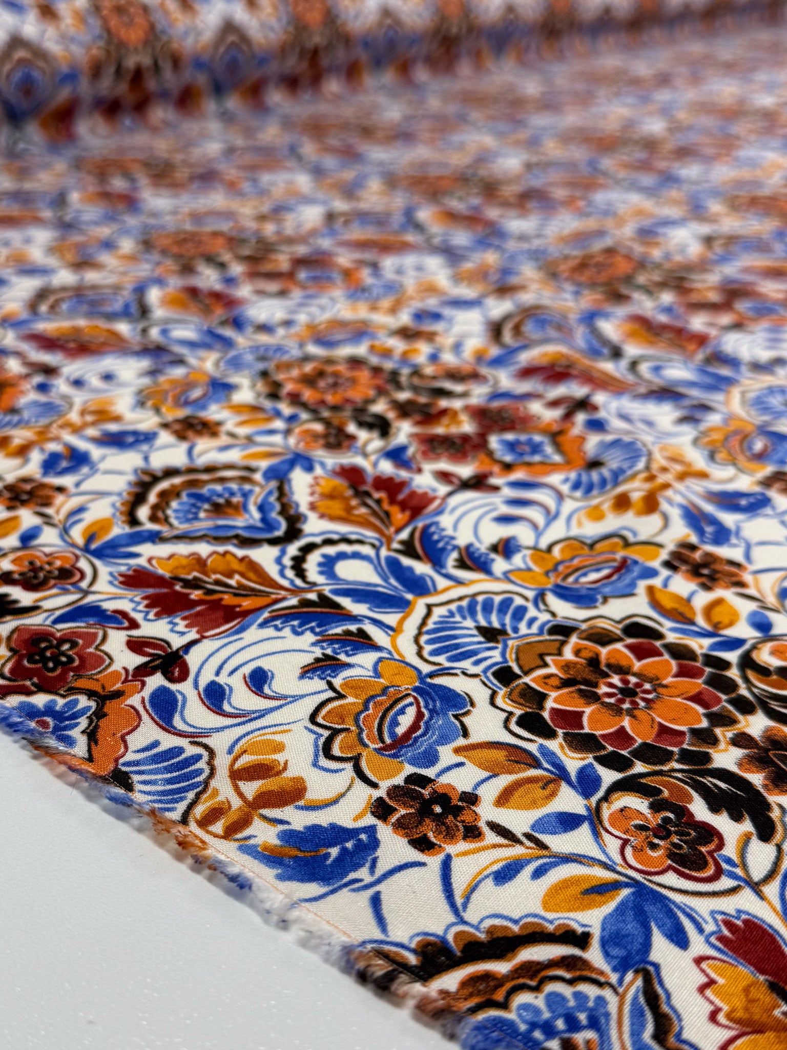 Mercerised Viscose - Ornate Garden - 146cm
