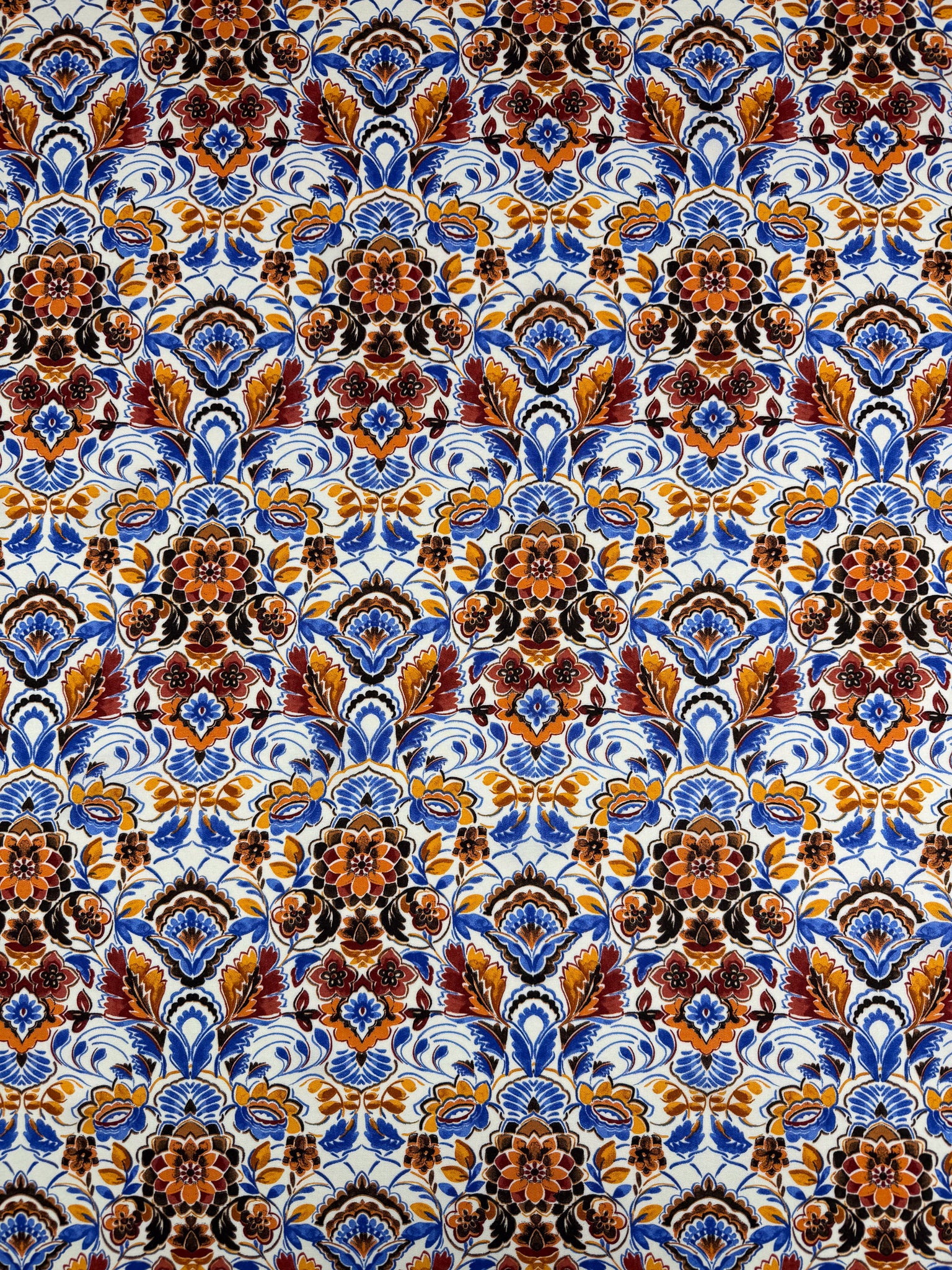 Mercerised Viscose - Ornate Garden - 146cm