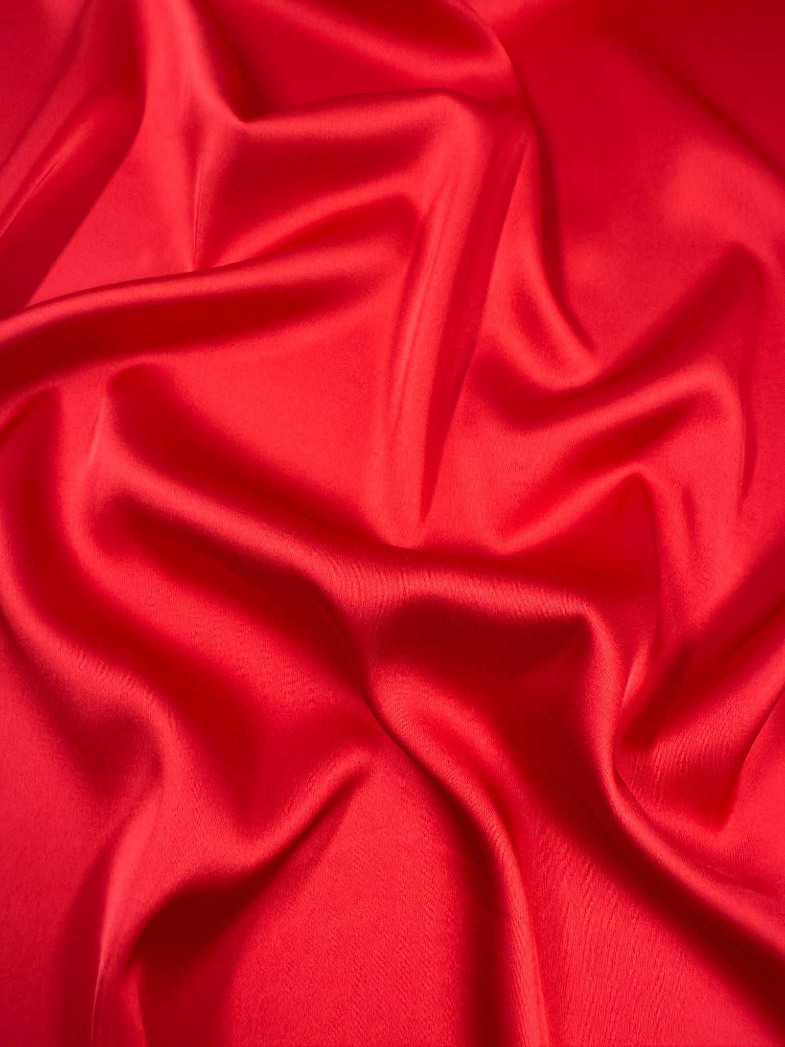 Liquid Satin - Tomato- 150cm
