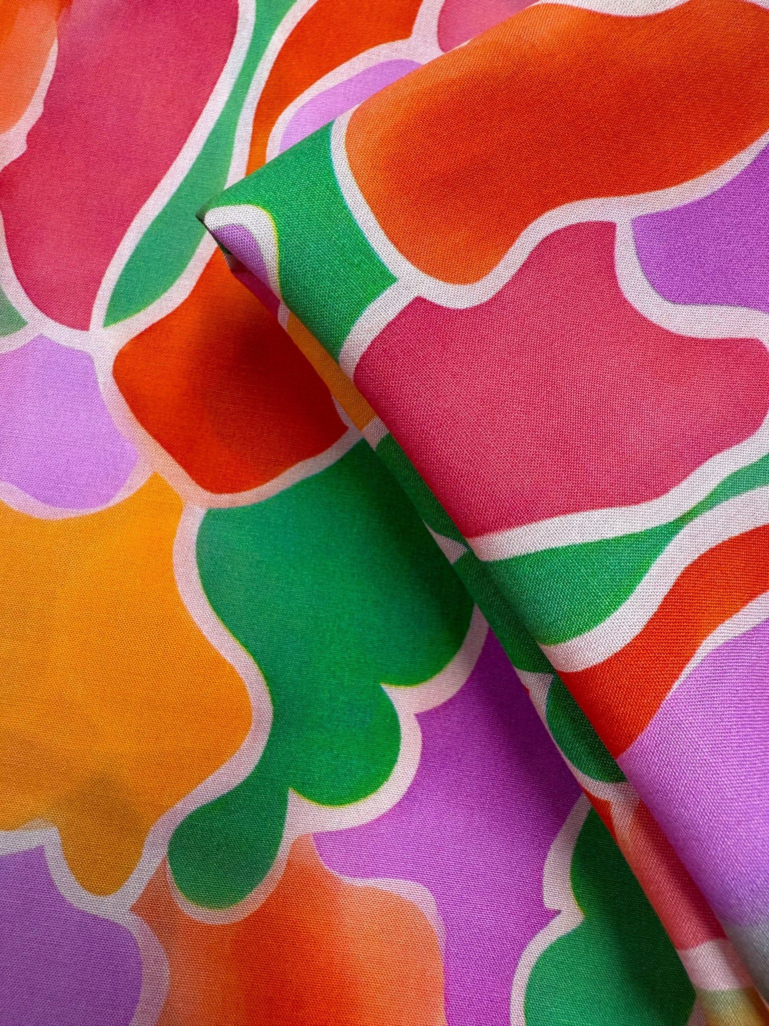 Designer Rayon - Fiesta Cloud - 144cm
