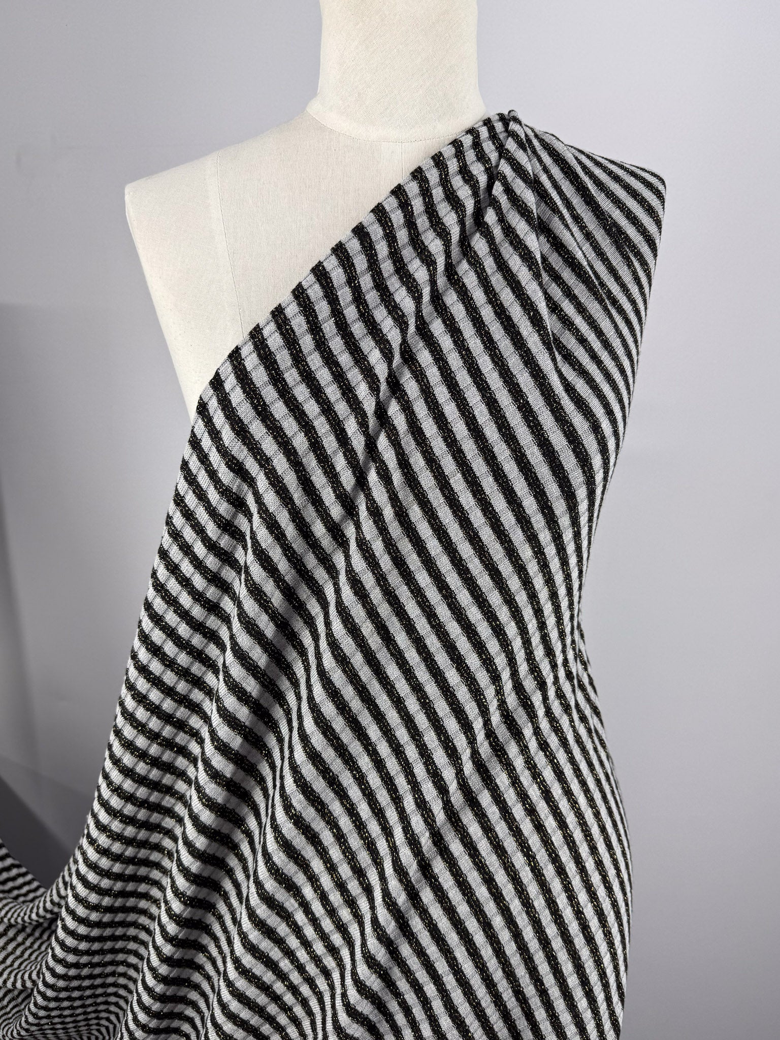 Viscose Knit - Milano Stripe - 125cm