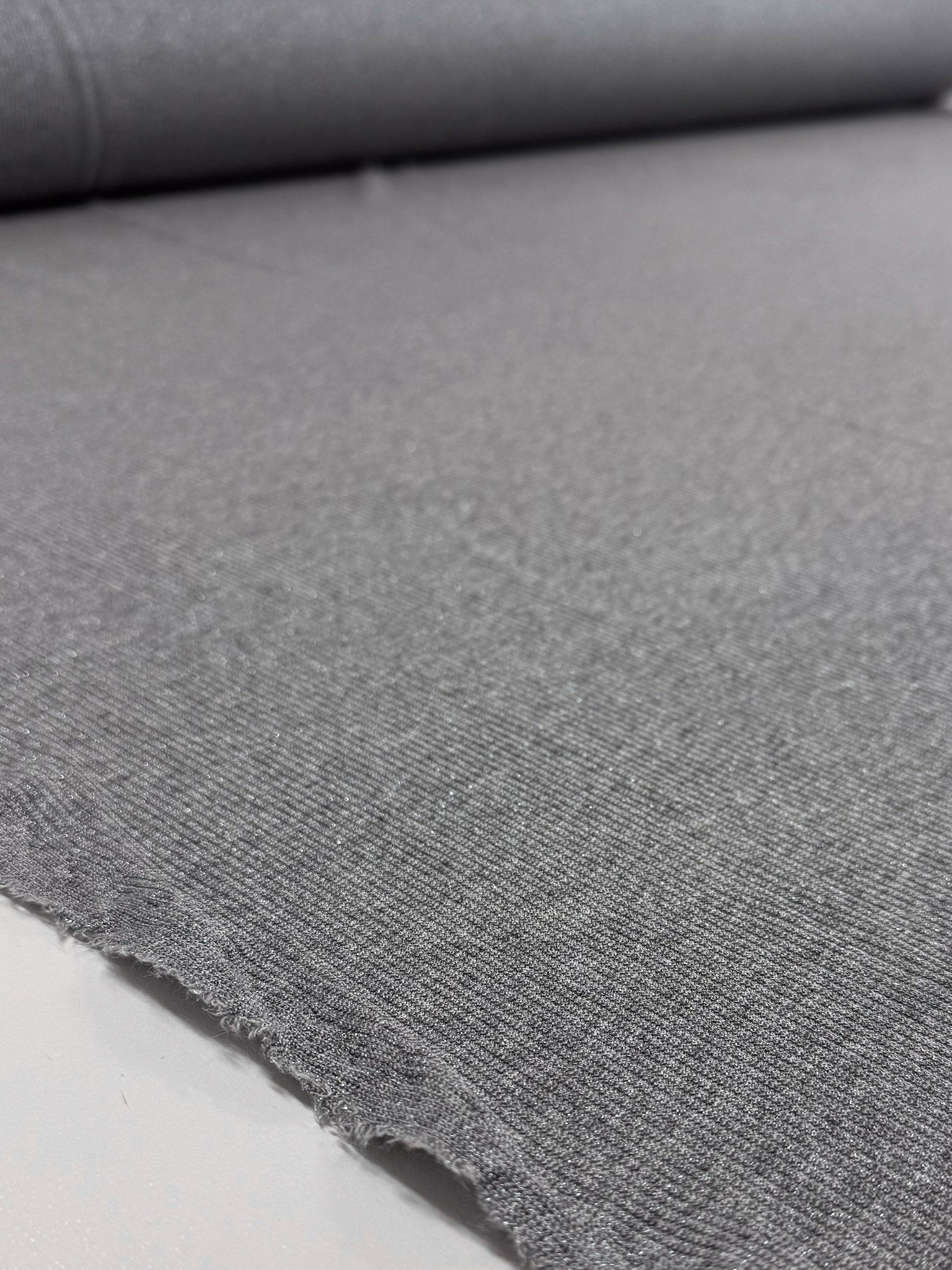 Viscose Rib Knit - Silver - 125cm
