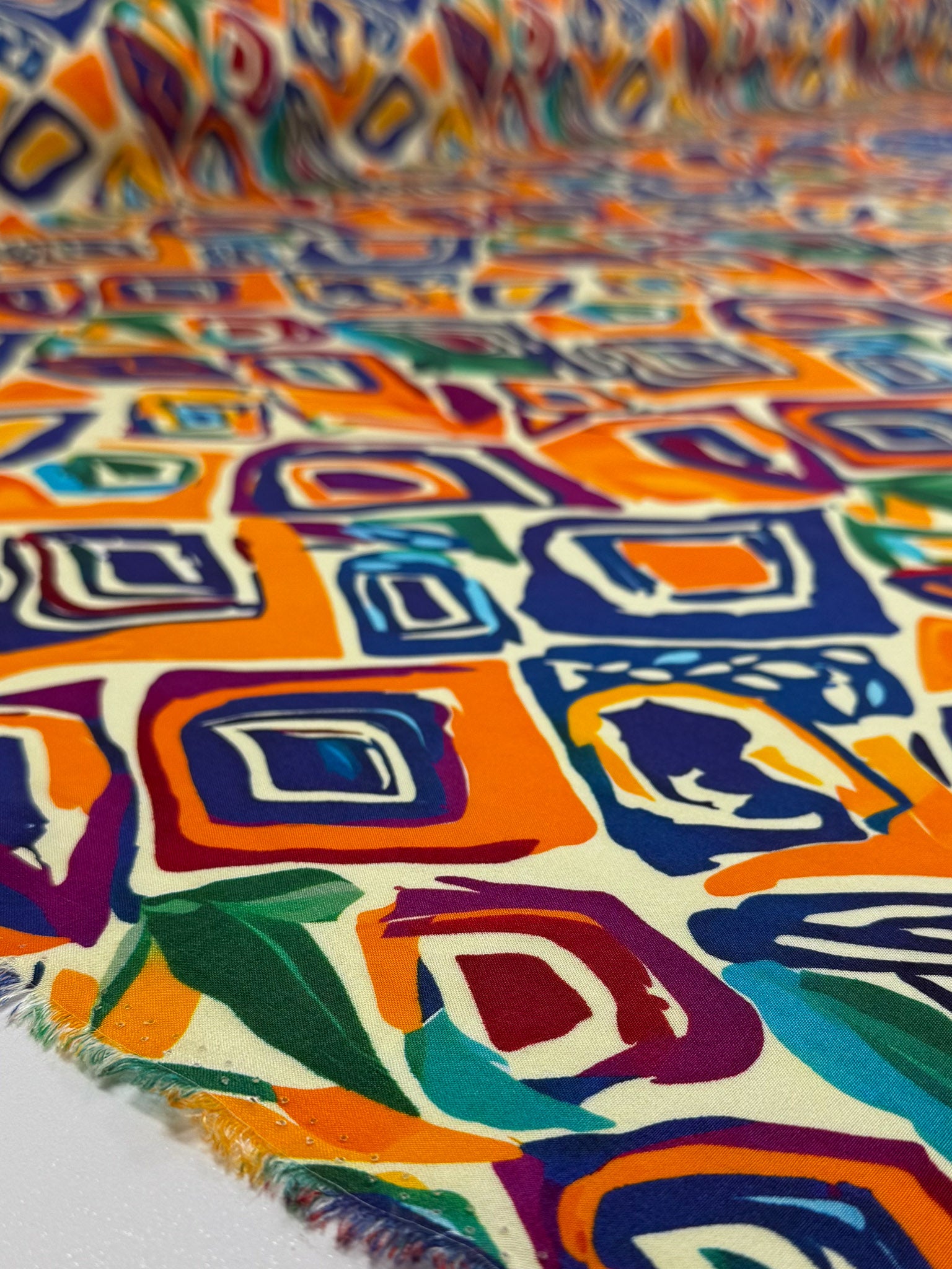 Designer Rayon - Boho Ikat - 145cm