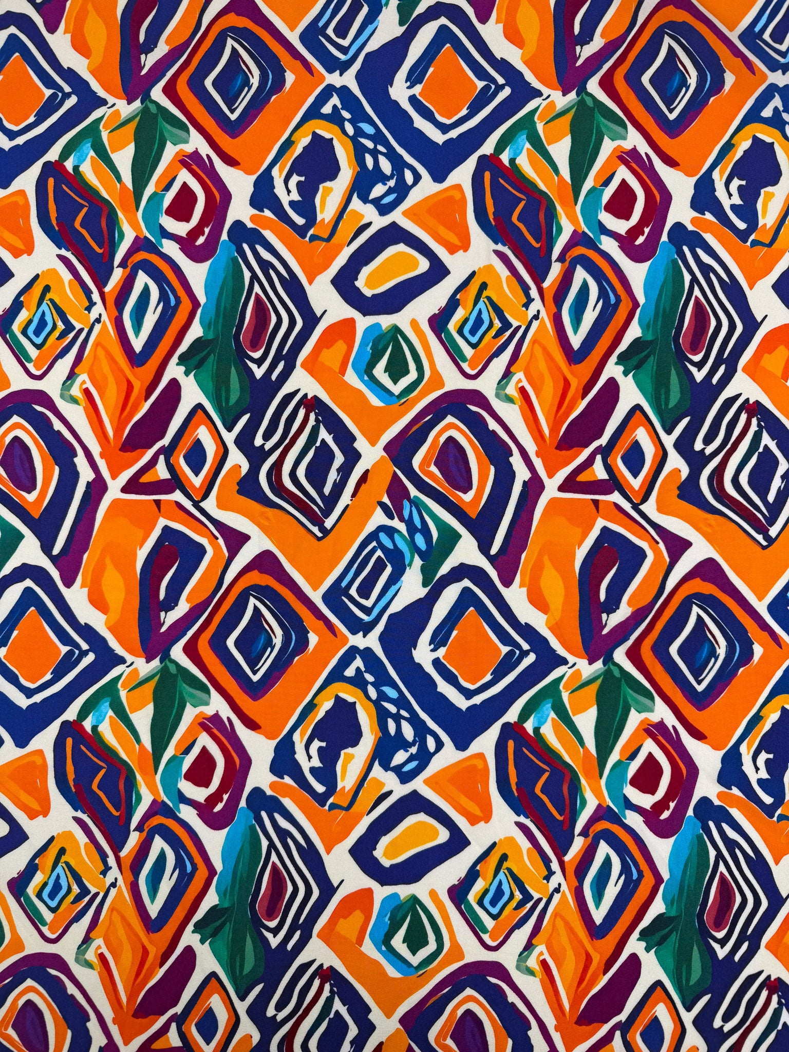 Designer Rayon - Boho Ikat - 145cm