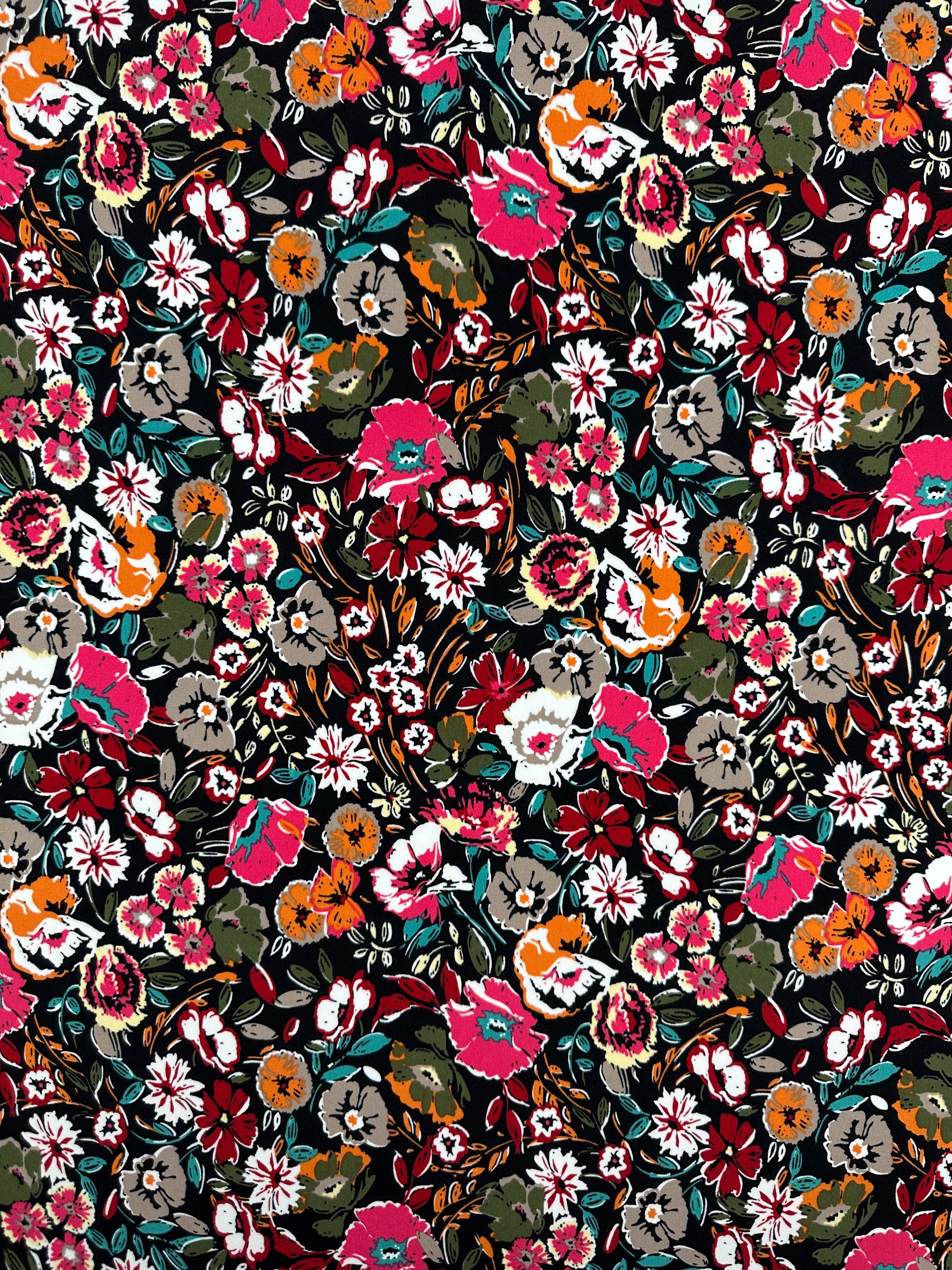 Printed Lycra - Wild Bloom - 150cm