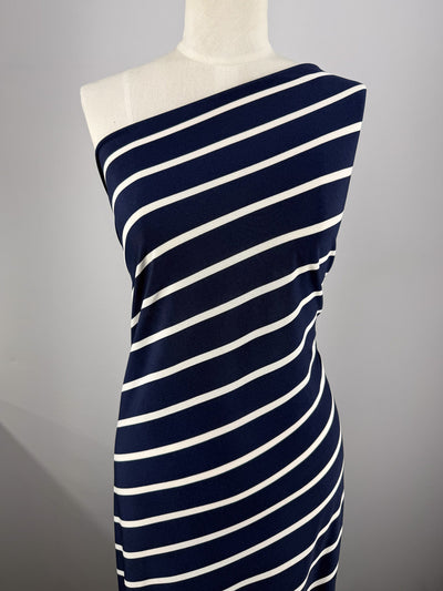 Printed Lycra - Coastal Stripe - 150cm