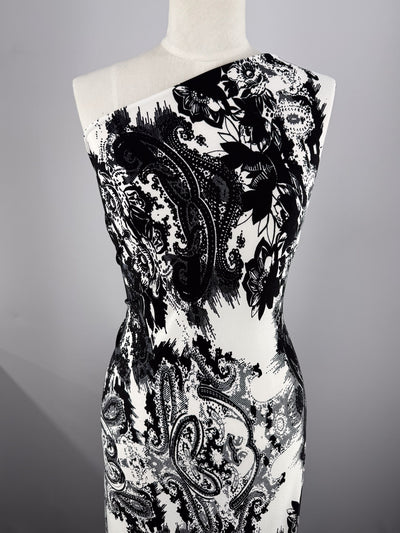 Crepe Lycra - Mono Botanical - 150cm