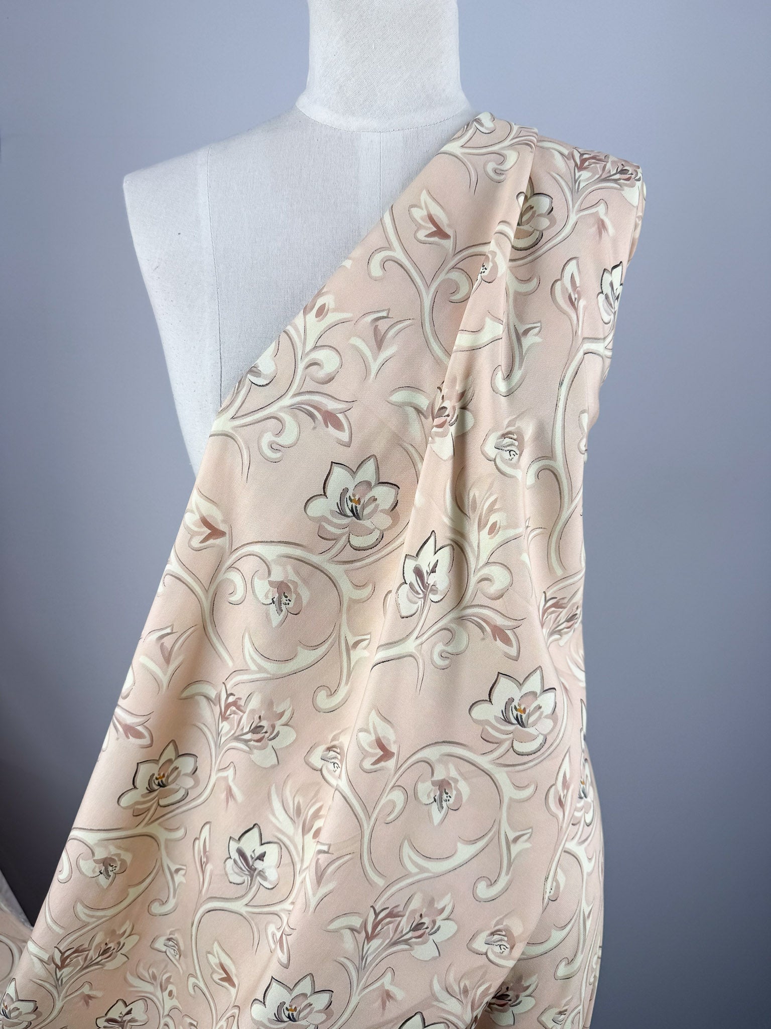 Designer Rayon - Baroque Blush - 145cm