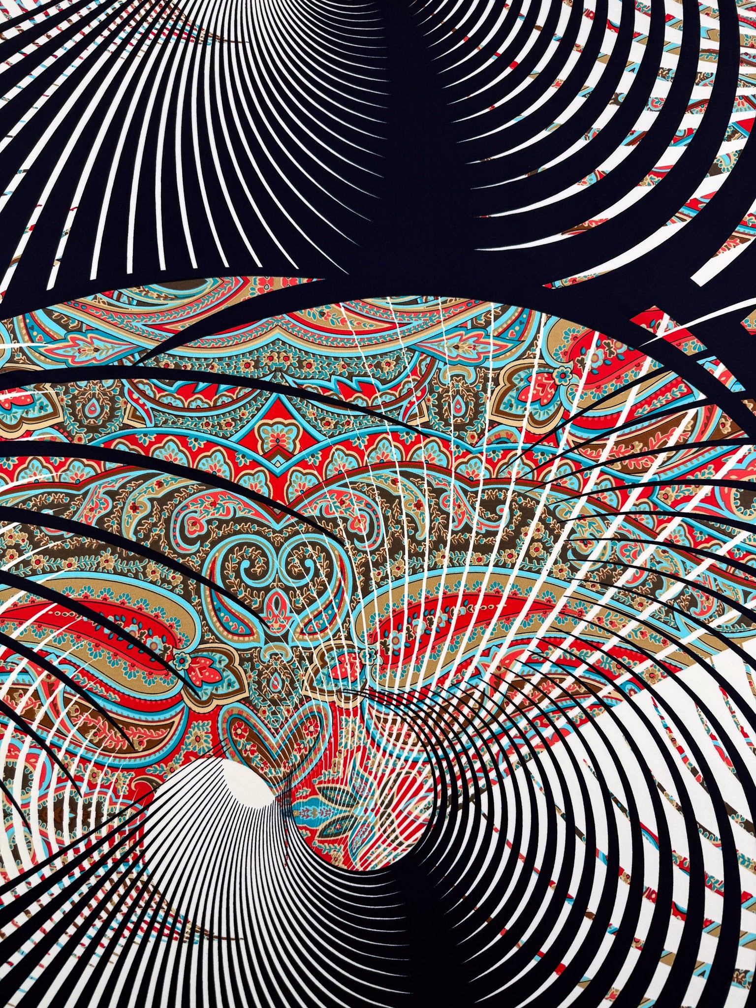 Designer Printed Lycra - Contour - 150cm