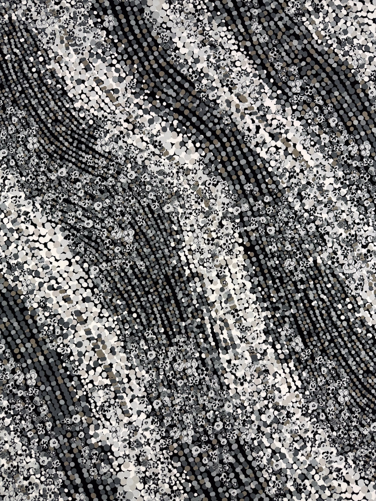 Printed Lycra - Abstract Flora - 150cm