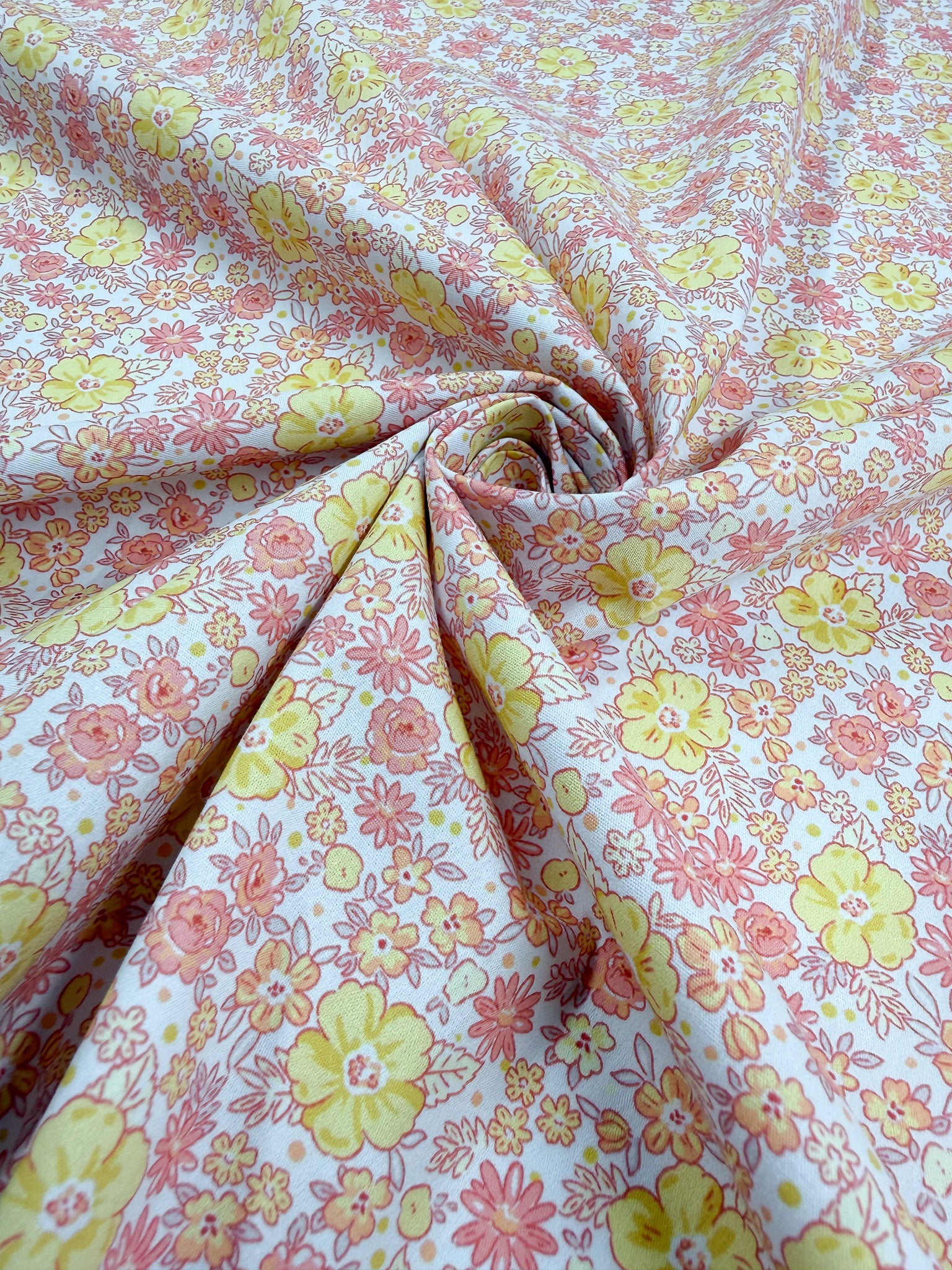 Printed Cotton - Blush Garden - 150cm